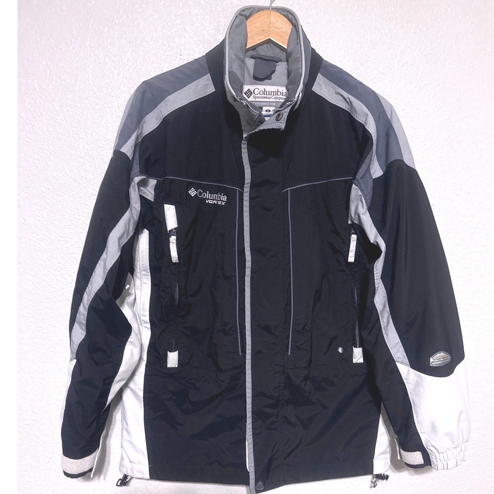 Columbia Vertex Men's Black Gray White Jacket Size S